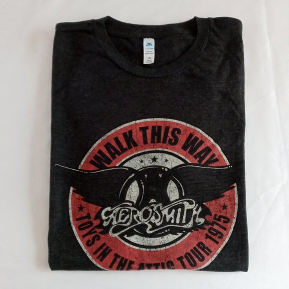 Aerosmith Walk this Way "Toys in the Attic Tour 1975" T-Shirt Size Large - Picture 7 of 7